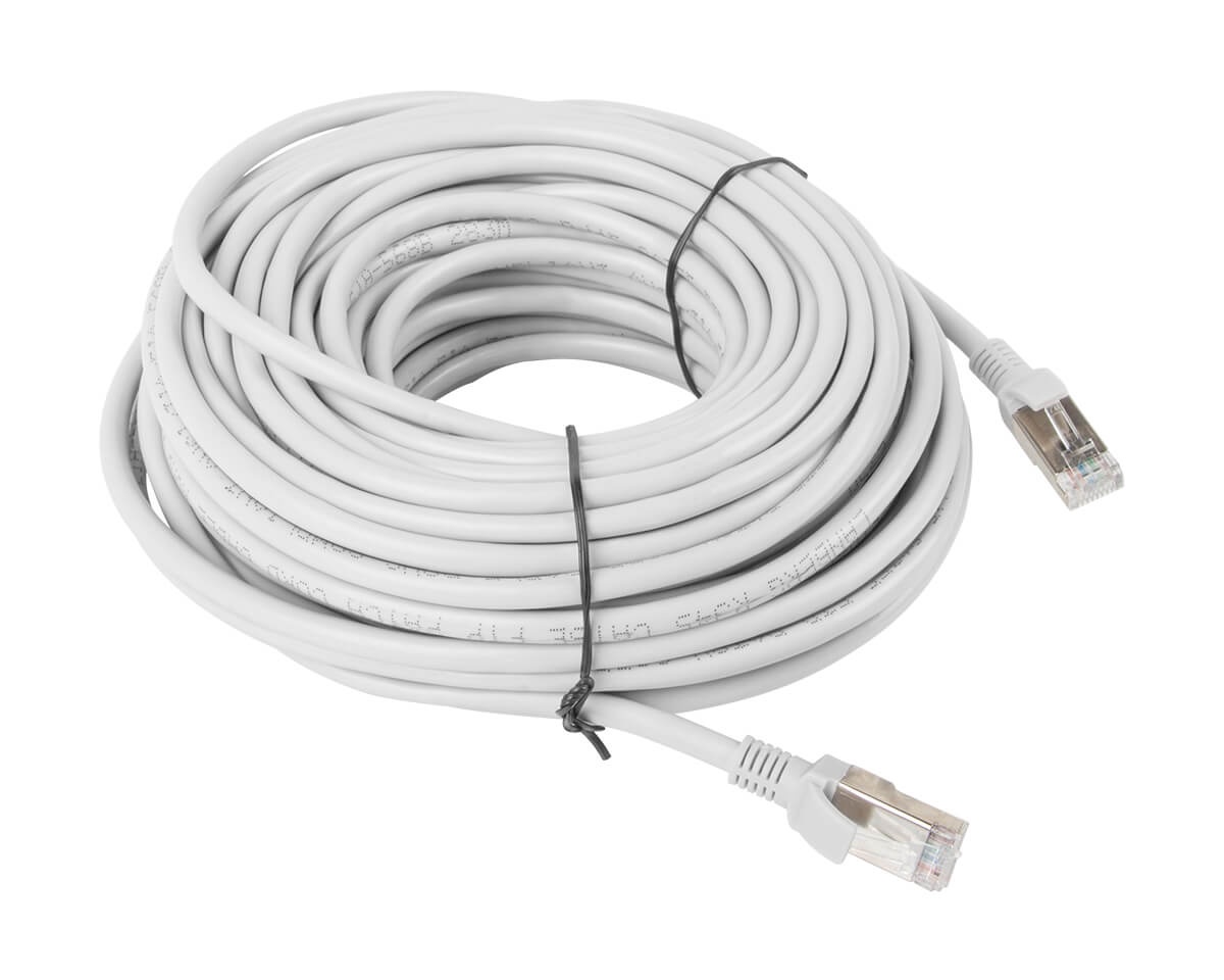 Câble Ethernet Cat 6 20m UTP blanc