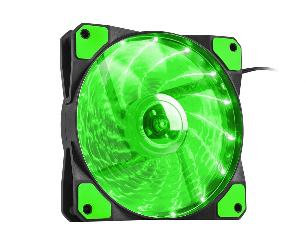 Genesis Hydrion LED Case Fan Green - MaxGaming.com