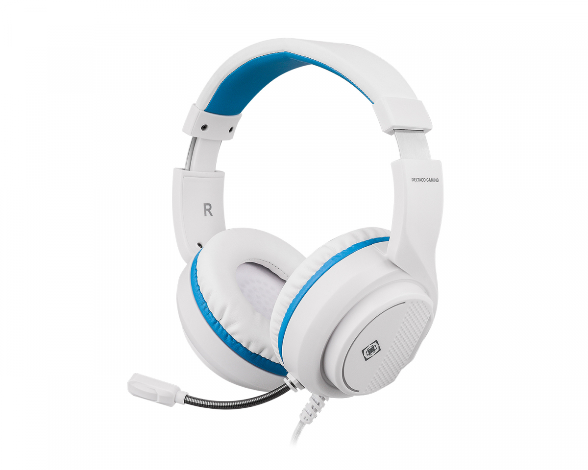 White and best sale blue gaming headset