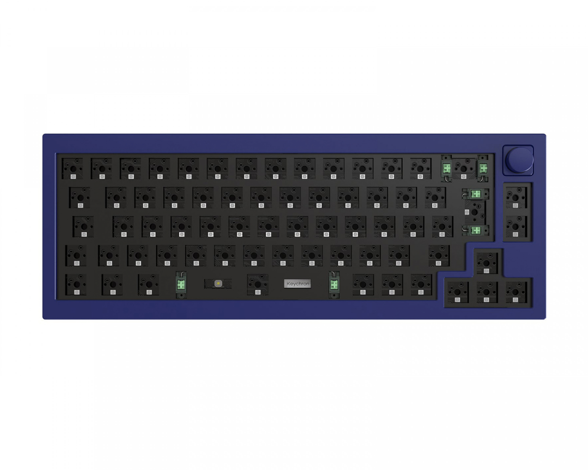 Keychron Q1 QMK ISO Barebone Knob Version - Navy Blue