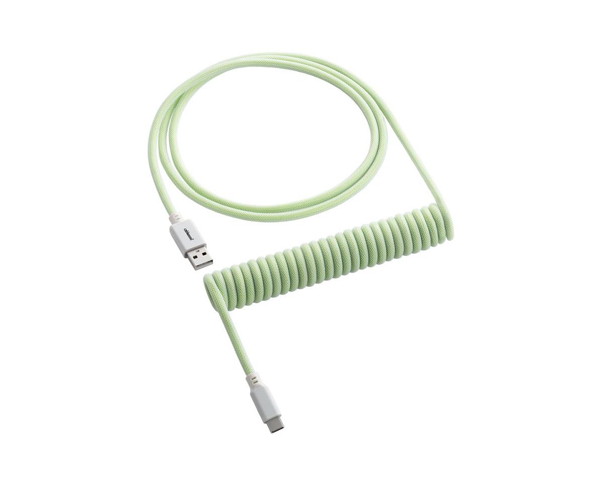 CableMod Classic Coiled Cable USB A to USB Type C, Lime Sorbet