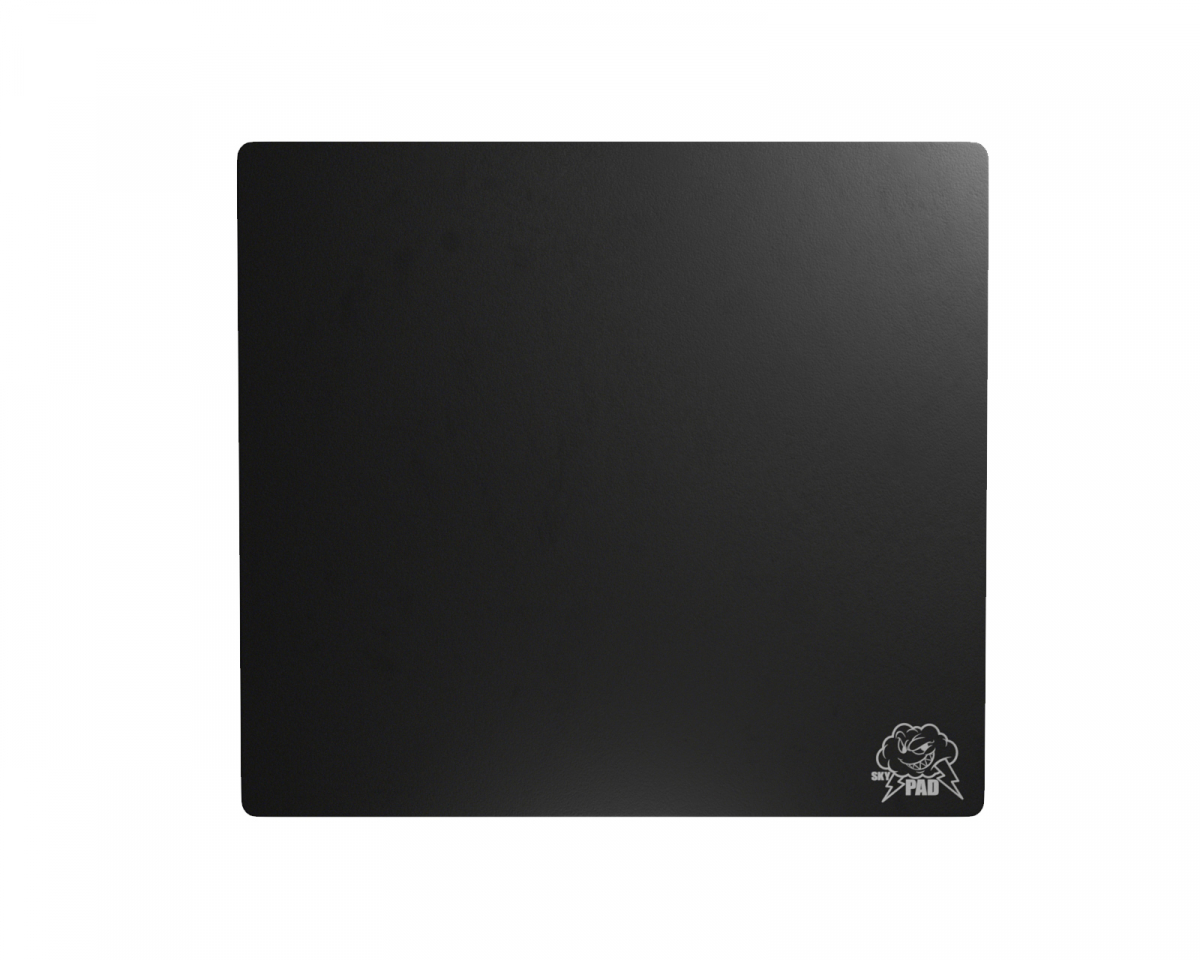 Skypad Glass 3.0 - XL (Black - Text Logo) - Mousepad - MaxGaming.com