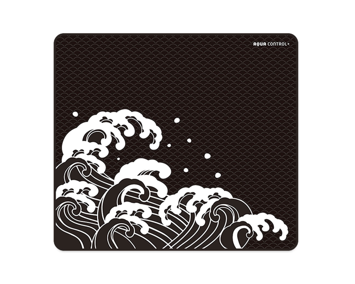 X-raypad Aqua Control Plus Mousepad - Wave - Night - XL Square