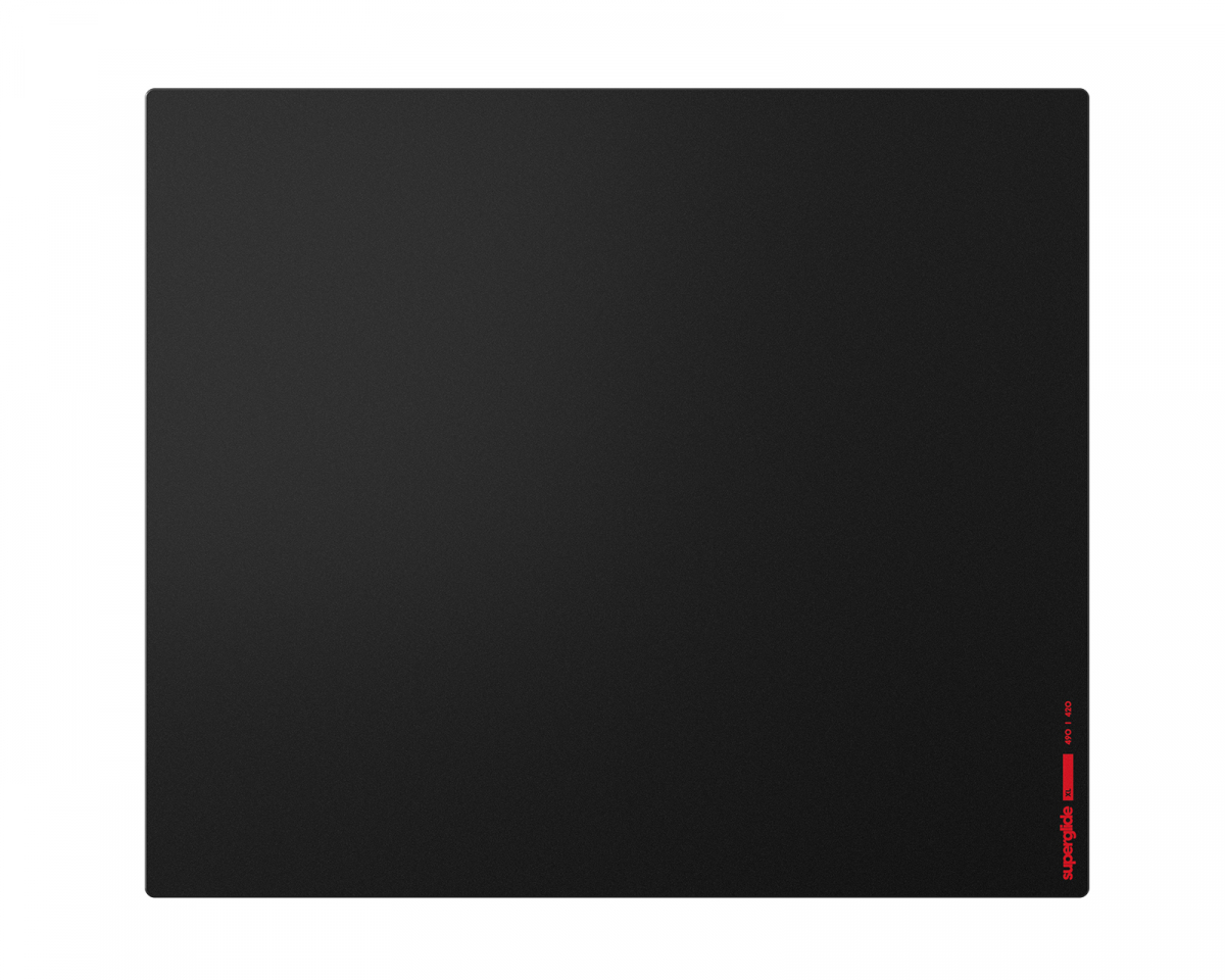 Superglide Glass Mousepad - L - Black - MaxGaming.com