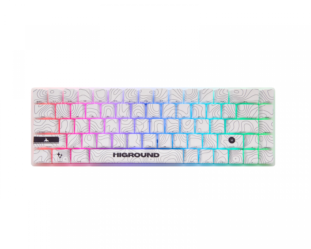 Higround SNOWSTONE Base 65 Hotswap Gaming Keyboard - ANSI [White