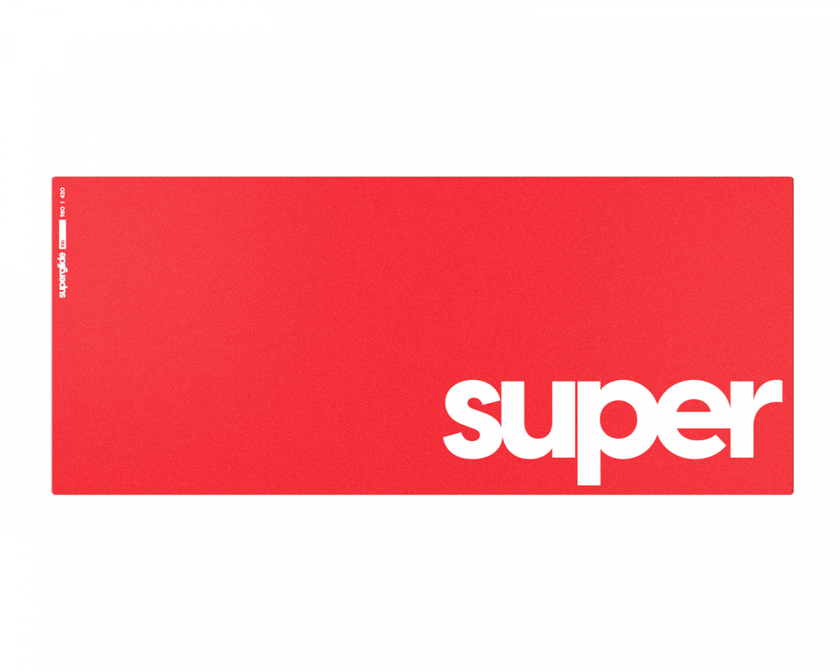 Superglide Glass Mouse Pad - XL - Red - MaxGaming.com