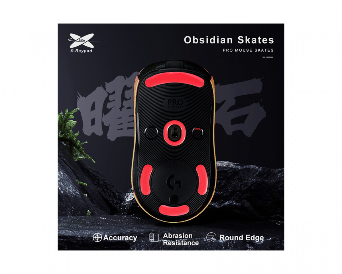 X raypad Obsidian Mouse Skates Logitech G Pro Wireless MaxGaming