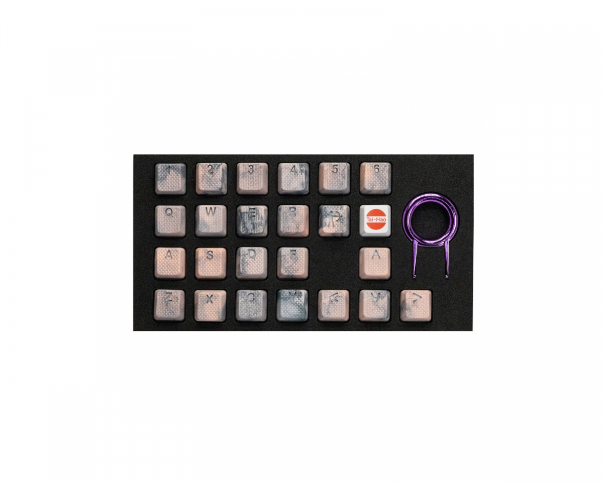 Tai-Hao 20-Key Blank Rubber Keycap Set - Rainbow - MaxGaming.com