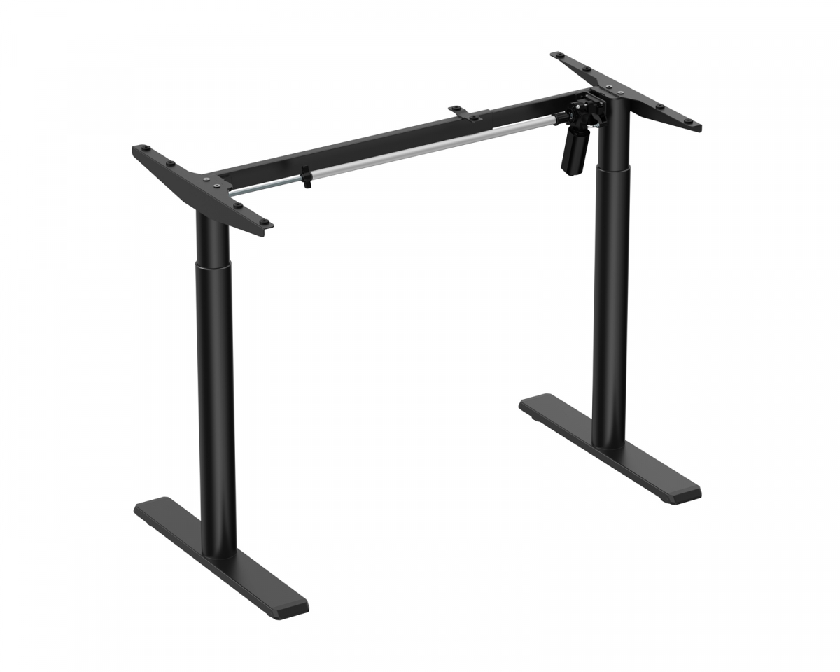 MaxMount Height Adjustable Desk Frame - Manual - Black - MaxGaming.com