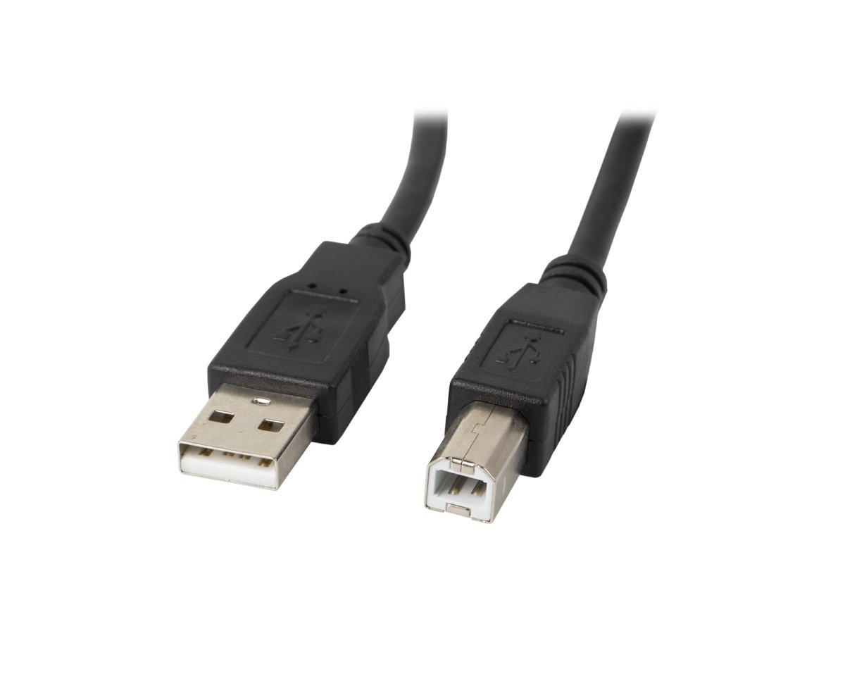 Direct pols Onderhoud Lanberg USB-A to USB-B 2.0 Cable Black (5 Meter) - MaxGaming.com