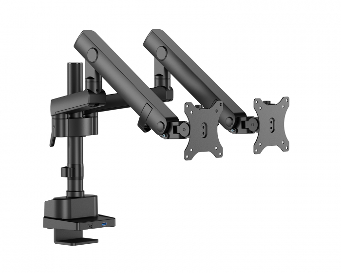 MaxMount Monitor Arm SLIM V2 with USB 3.0-Hub - 2 Monitor