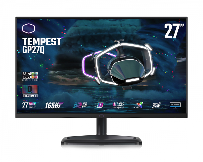 Cooler Master Tempest GP27Q 27” QHD IPS 165Hz Mini LED Gaming Monitor