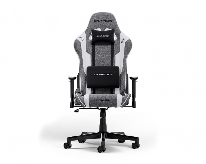 DXRacer PRINCE L Grey & White Fabric