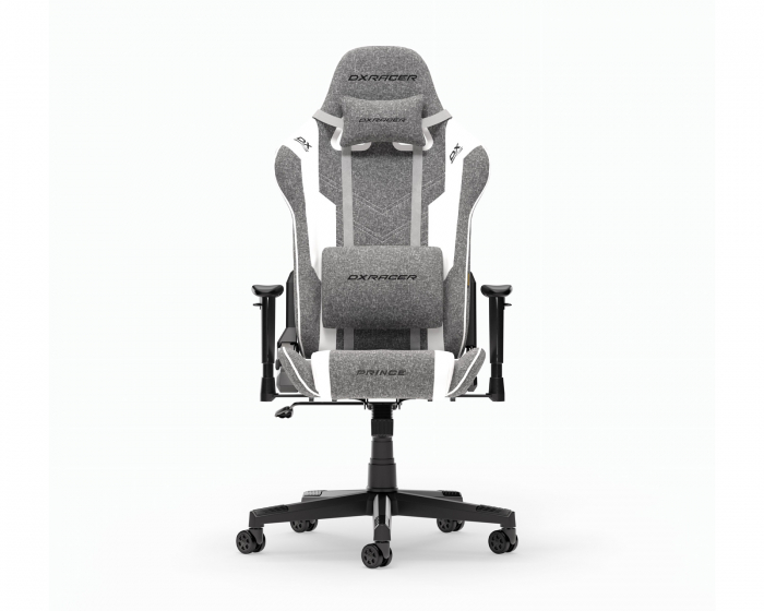 DXRacer PRINCE L Grey & White Fabric