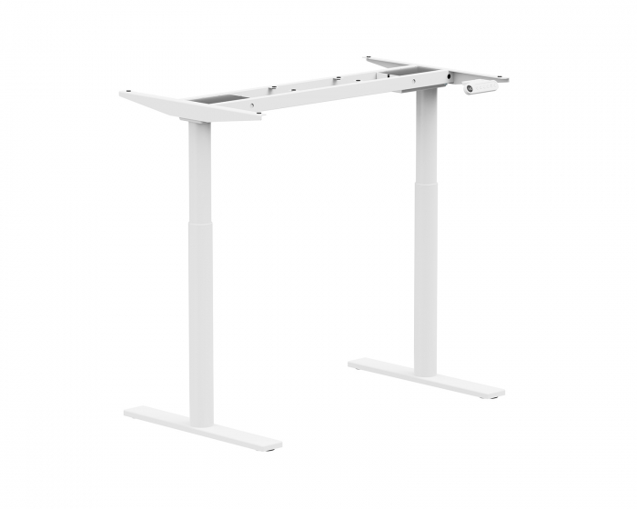 MaxMount Premium Desk Frame Height Adjustable - Dual Electric Motor - White