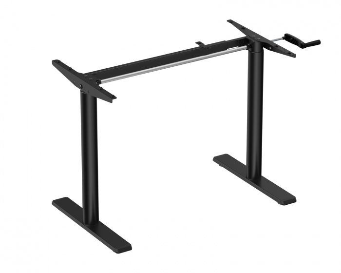 MaxMount Desk Frame Height Adjustable - Manual - Black