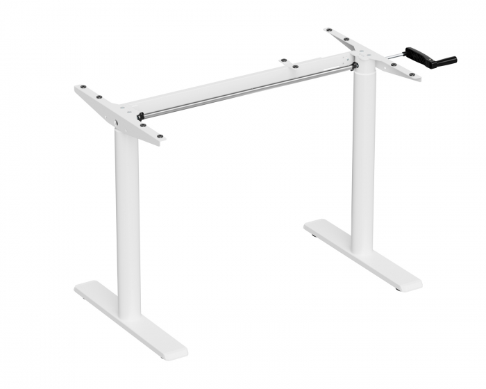 MaxMount Desk Frame Height Adjustable - Manual - White