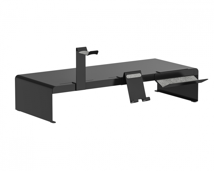 MaxMount Steel Monitor Riser with Storage Tray & Holders