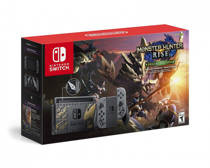Nintendo Switch Console + Monster Hunter Rise - Limited Edition