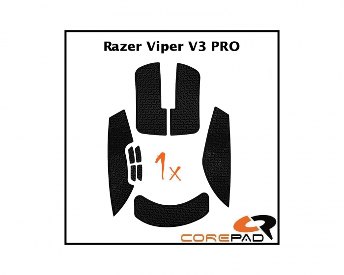 Corepad Soft Grips for Razer Viper V3 Pro - Black