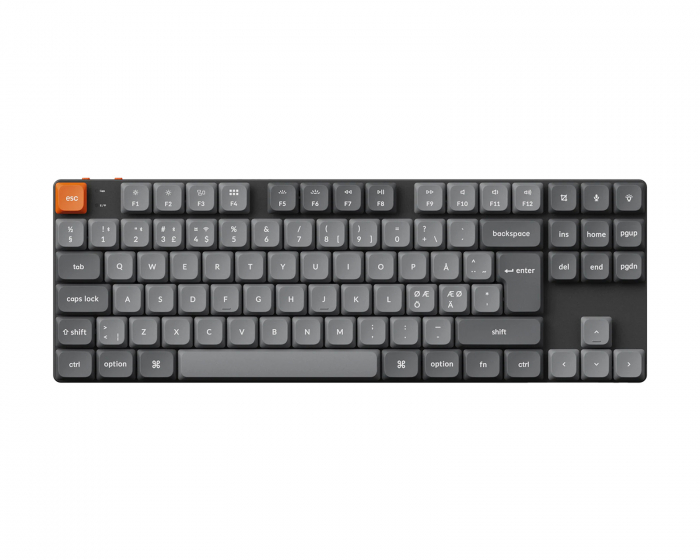 Keychron K1 Max Low Profile Hotswap Wireless Mechanical Keyboard [Gateron Red] - ISO-DE