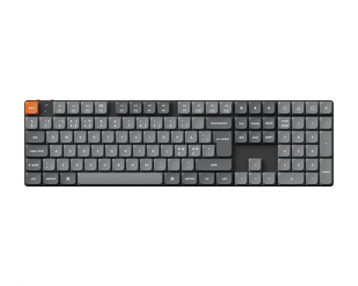 Keychron K5 Max Low Profile Hotswap Wireless Mechanical Keyboard [Gateron Red] - ISO-DE