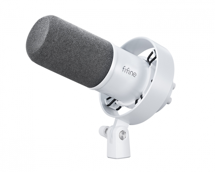 Fifine K688 USB/XLR Microphone - Dynamic Mic - White