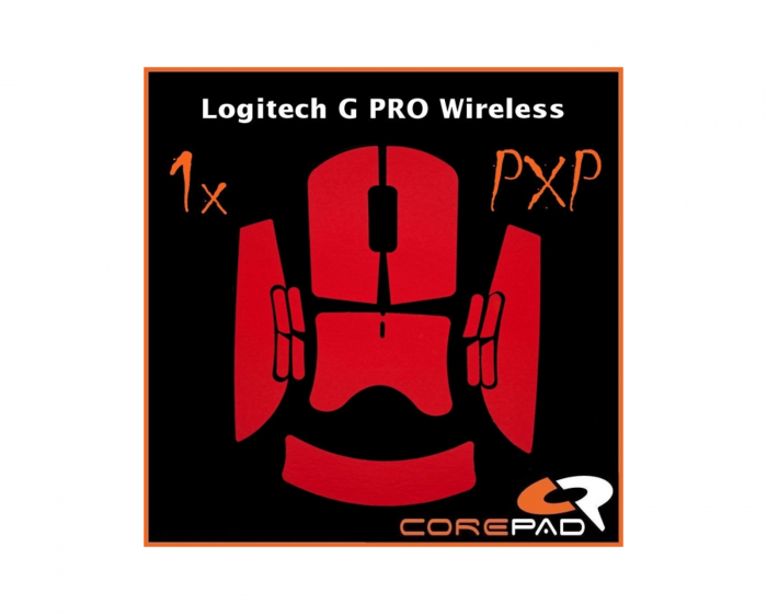 Corepad PXP Grips for Logitech G PRO Wireless - Red