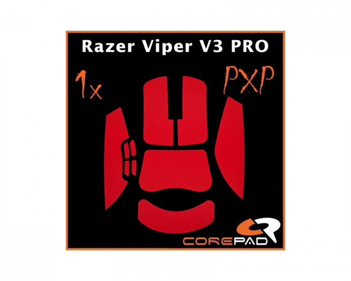 Corepad PXP Grips for Razer Viper V3 Pro - Red