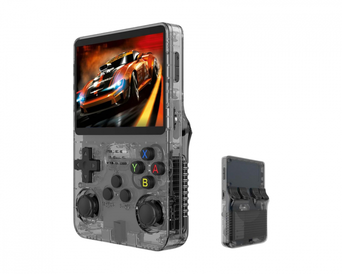 - R36S Retro Handheld Video Game Console - Black