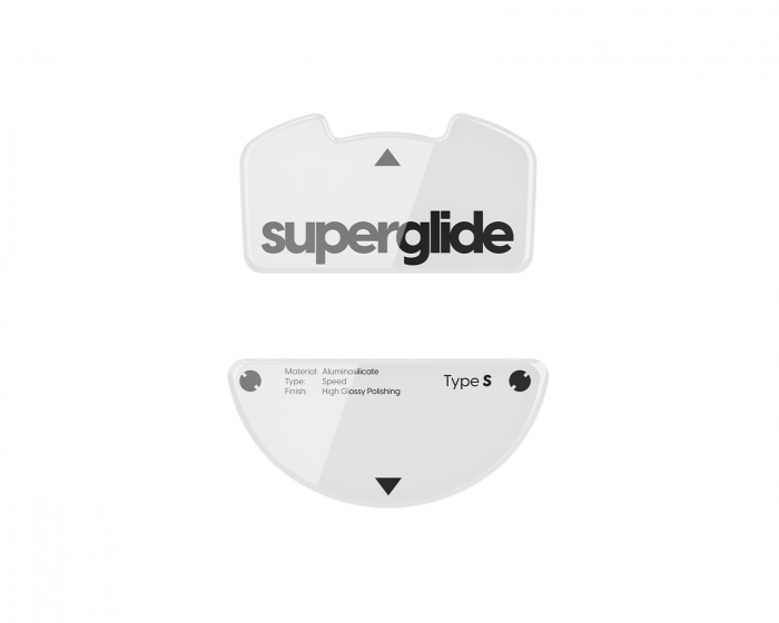 Superglide Glass Skates for Razer Viper V3 Pro - White