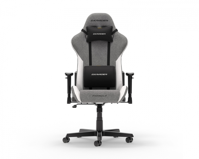 DXRacer FORMULA L Grey & White Fabric