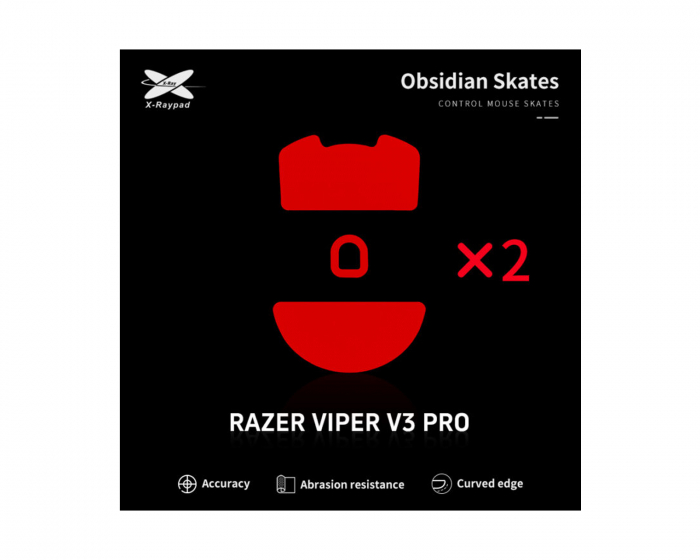 X-raypad Obsidian Mouse Skates for Razer Viper V3 Pro