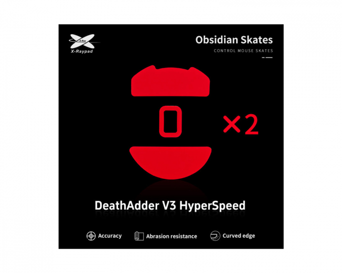 X-raypad Obsidian Mouse Skates for Razer DeathAdder V3 HyperSpeed