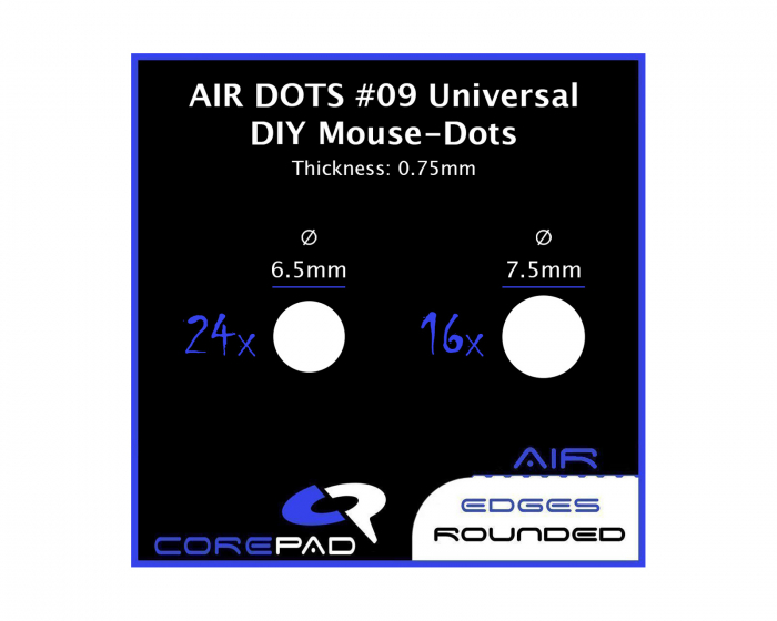 Corepad Dots AIR - Universal DIY - Ø 6.5/7.5mm - 0.75mm