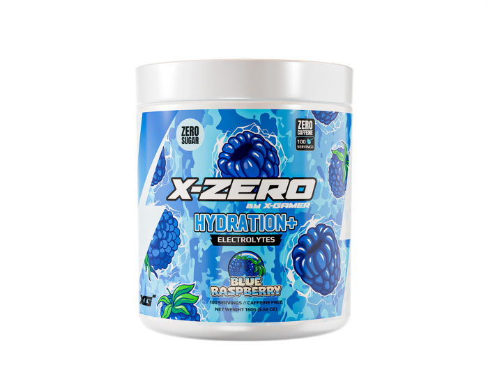 X-Gamer X-Zero Hydration+ Blue Raspberry - 100 Servings