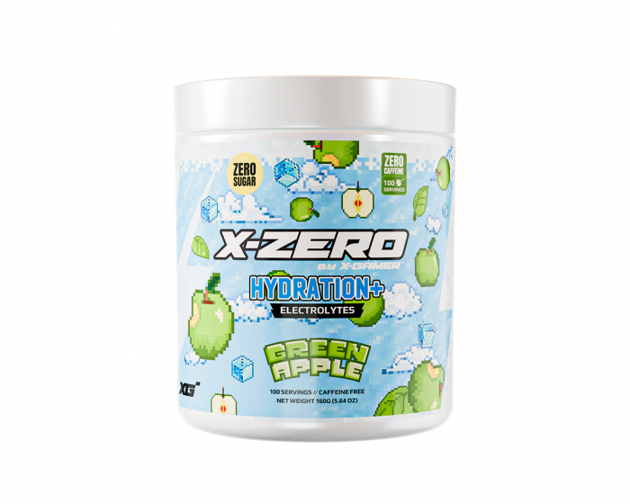 X-Gamer X-Zero Hydration+ Green Apple - 100 Servings