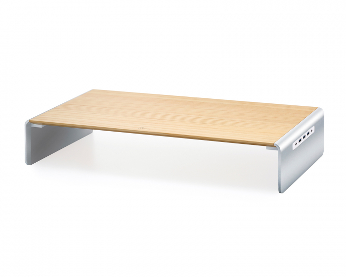 j5create Wood Monitor Stand - Docking Station