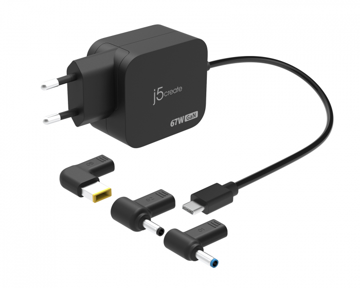 j5create GaN PD USB-C Mini Charger - 3 DC Converters - 67W