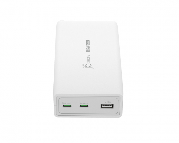 j5create GaN PD USB-C Charger - 3-port - 185W