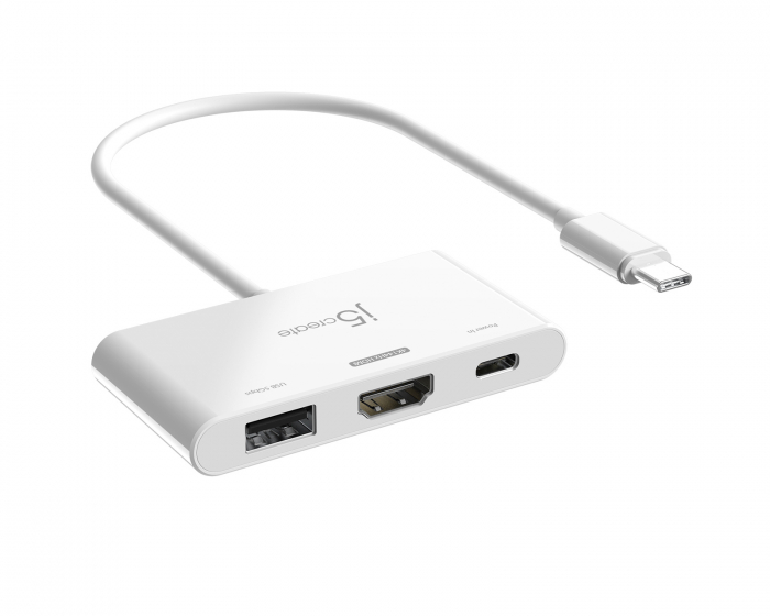 j5create USB-C to 4K HDMI Adapter - USB-A - USB-C 100W PD