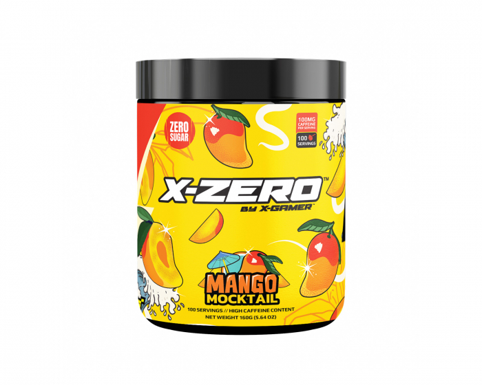 X-Gamer X-Zero Mango Mocktail - 100 Servings