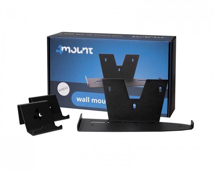 4mount Wall Mount Bundle for PS5 Slim - Black