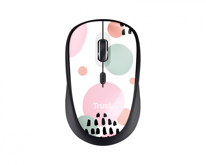 Trust Yvi Wireless Mouse - Pink Circles