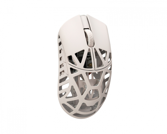 WLMouse Beast X Max Wireless Gaming Mouse - Milky White [Omron Opticals]