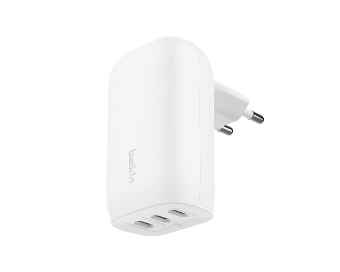 Belkin Boost Charge 65W USB-C Wall Charger - 3 port - White