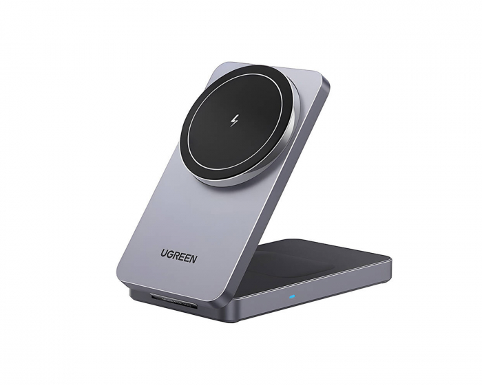 UGREEN 2-in-1 Magnetic Wireless Charger - Gray