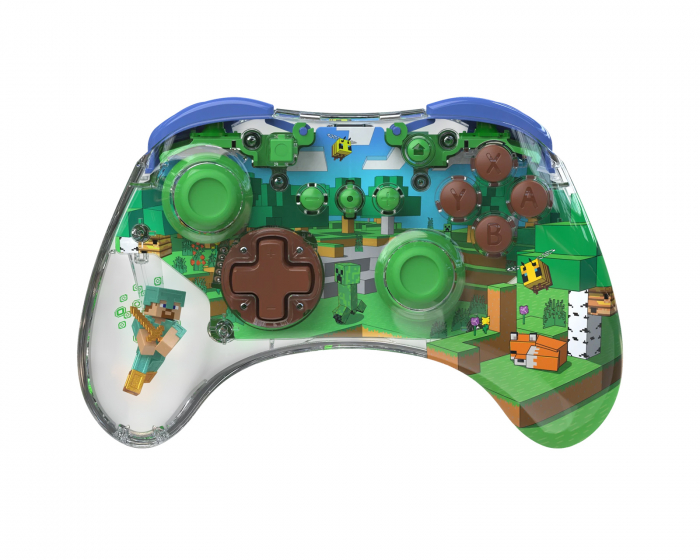 PDP REALMz Wireless Controller - Minecraft Forest Biome