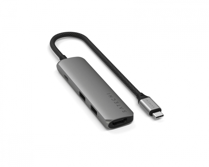 Satechi 6-in-1 USB-C Slim Multiport Adapter 4K HMDI - Space Grey