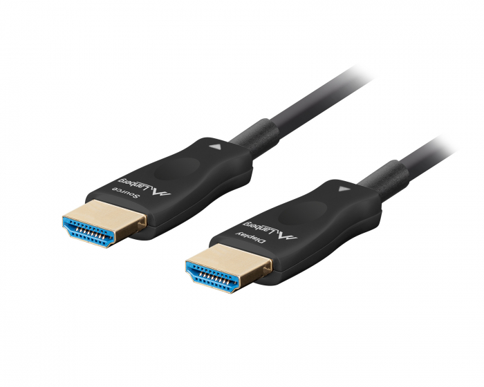 Lanberg HDMI 2.1 Cable Optical Black 8k - 48Gbps - 10m